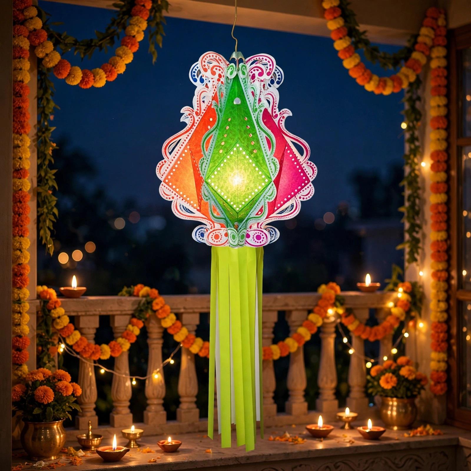 Lantern Cardboard Paper Blossoms No14